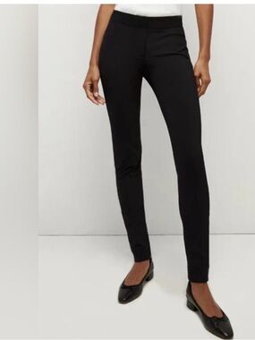 Veronica Beard Black Scuba Legging Trouser Stretch Elastic Waistband Size 12